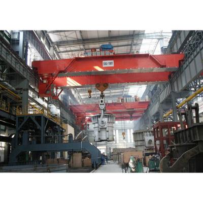 China QDY Type Casting Electric Traveling Double Girder Overhead Crane Foundry for sale