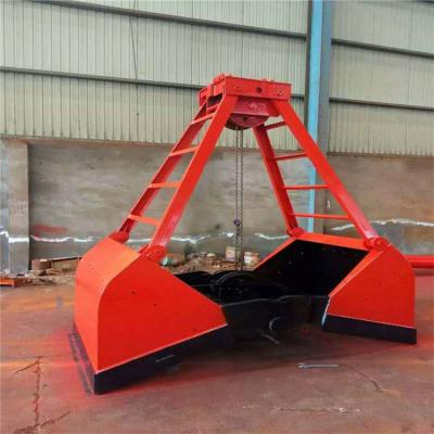 China Single Rope Clamshell Flap Mechanical Grab Bucket For Crane for sale