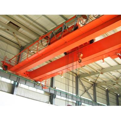 China Workshop 10 Ton Bridge Double Girder Overhead Crane LH Model for sale