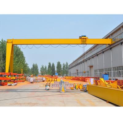 China Semi Traveling Electric Single Girder Gantry Crane For Building Material Shops for sale
