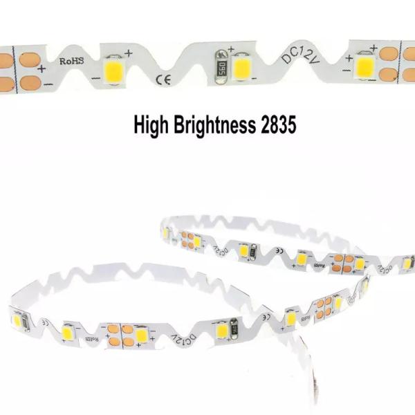 Quality Ultra Thin Zig Zag Bendable 120 240 60 Leds 6mm 8mm DC 12C 24V S Shape SMD 2835 for sale