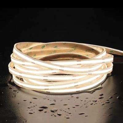 China Waterproof IP65 IP67 IP68 COB LED Strip Lights CRI90 12V 24V Indoor Outdoor Dimmable Decoration 5M Flexible for sale