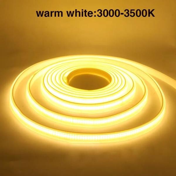 Quality 3000K 4000K 6000K 12V 480 Leds 8mm Width 12w/M 90Ra COB LED Strip for sale