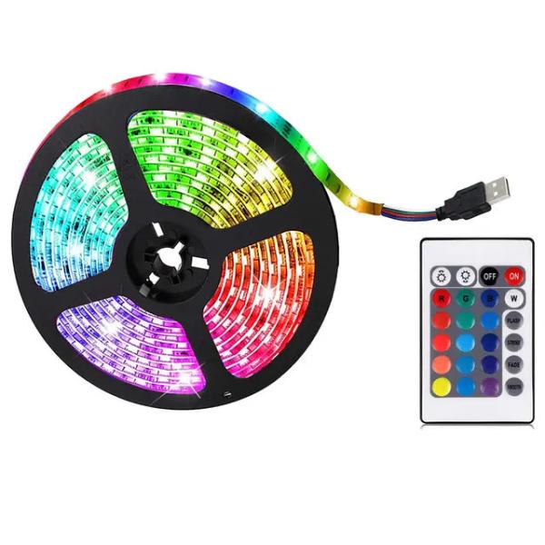 Quality 5V 12V 24V IP20 IP65 5050 RGB LED Strip 18D30D 60d/M 1M 2M 5m 10m 15m Outdoor for sale