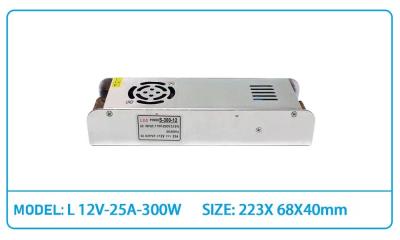 China 300W Slim Power Supply 12V 25A AC DC LED Power Supply LED Driver For LED Lighting for sale