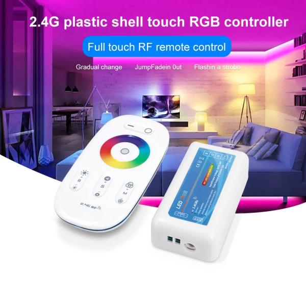 Quality DC 12V 3CH 6A RF Touch RGB PWM Control RF Remote RGB WW CW Controller for sale