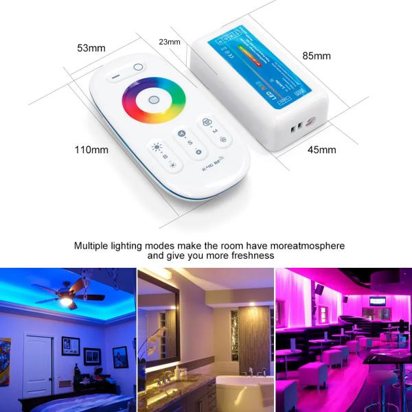 Quality DC 12V 3CH 6A RF Touch RGB PWM Control RF Remote RGB WW CW Controller for sale