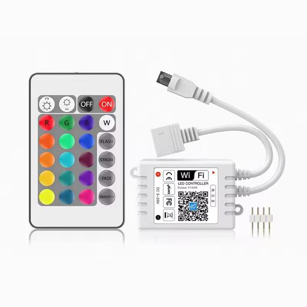 Quality IR 24 Keys WIFI RGB WW CW Controller Smart Phone APP Magic Home RGB LED for sale