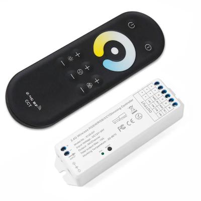 China 2.4G Full Touch LED CCT Controller RF Wireless Color Temperature With 30m Control Distance for sale