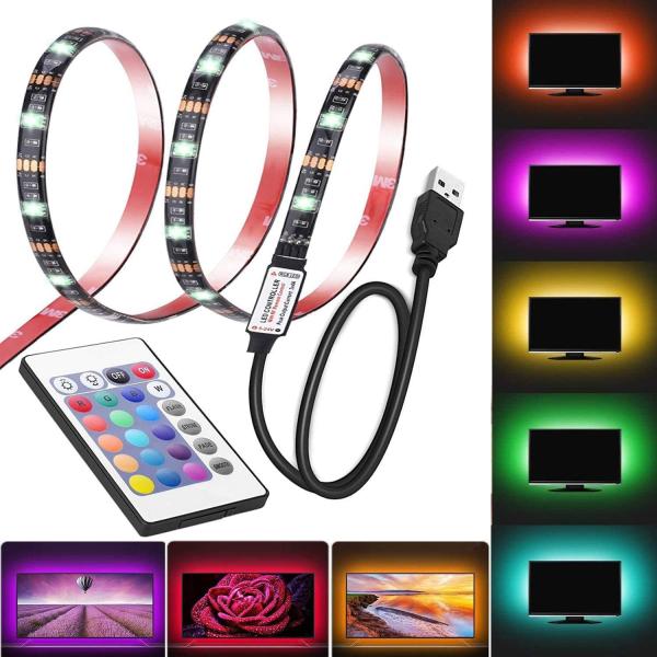 Quality 5V USB Full Kit 2m 3m 4m 5m 30d/M Flexible Bluetooth TV Backlight LED RGB Strip for sale