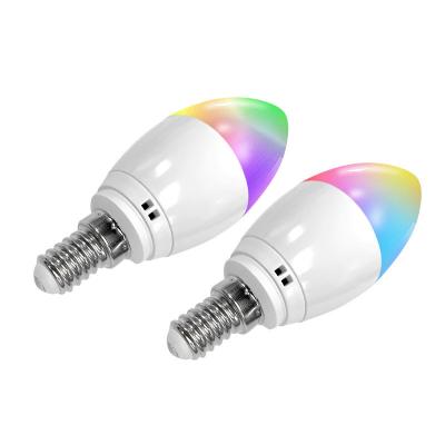 China RGBCW 300lm 5W RGB LED Candle Bulb With IOS Andriod Controlled for sale