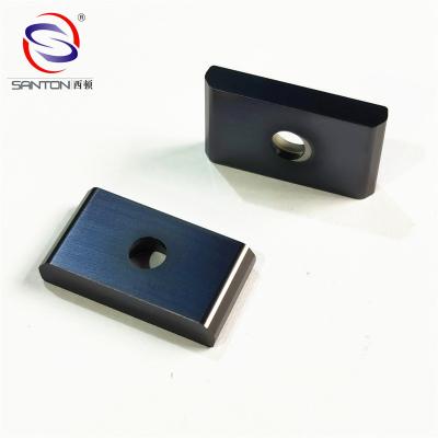 China ANSI C5 Finishing Carbide Milling Inserts Vibration Resistant Golden CVD Coated Inserts for sale