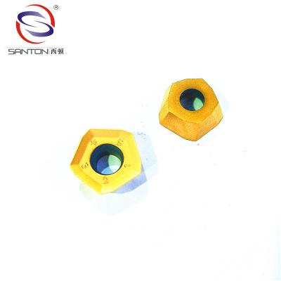 China K40 High Feed Milling Inserts For High Manganese Steel 91 HRA Lathe Carbide Tips for sale