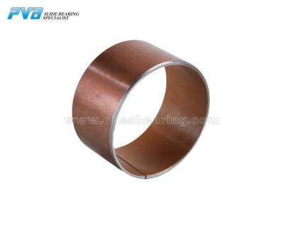China Steel Back PTFE Lined Bearings  Polymer Composite Plain Bearing For Shock Absorber for sale