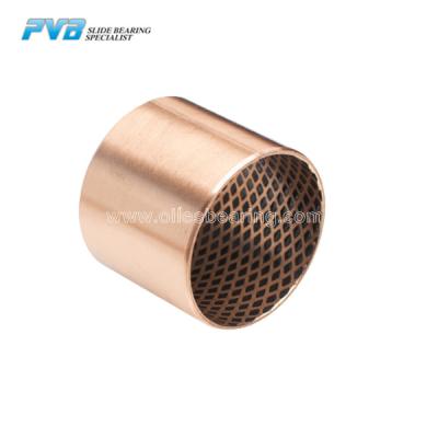 China Wrapped Bronze Bearing Wrapped Bronze Bushings With Graphite  Lubrication Pocket for sale