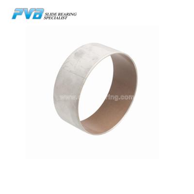 China Brown PTFE Sleeve Bearing Self Lubricating Metal Polymer Bushing for sale