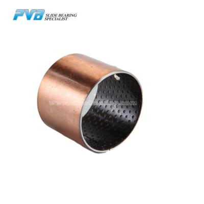 China Steel Back POM Coated Metal Polymer Composite Boundary Lubricating Plain Bushing for sale