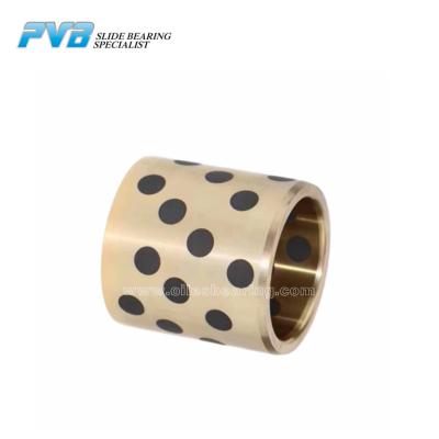 China Maintenance Free Graphite Plugged Bronze Bushings Oilless Bushing For Mould Industry for sale