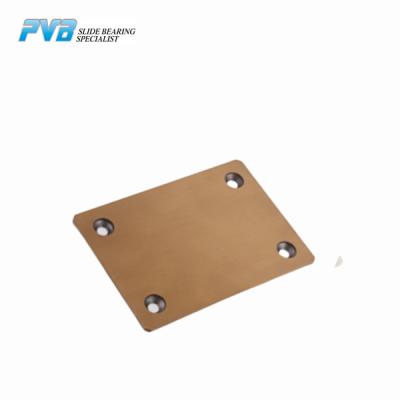 China Solid Lubricants Sintered Bronze Wear Plate Bimetal Slide Bearing Plate for sale
