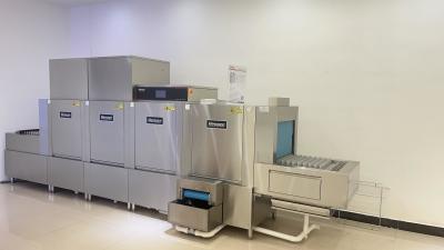 China Automatic Flight Type Conveyor Dishwasher OEM Commercial Pass Through Dishwasher for sale