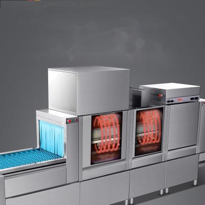 China Stable Automatic Dishwasher Machine Commercial Tunnel Dishwasher for sale