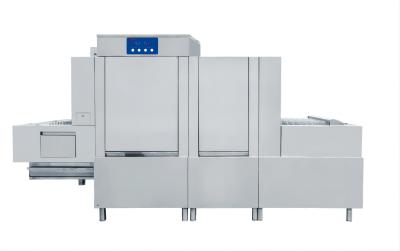China Hotel Conveyor Commercial Dishwasher Long Line Large Capacity Dishwasher OEM for sale