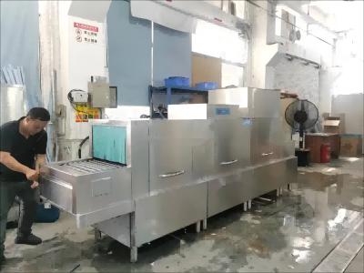 Κίνα βιομηχανικό εμπορικό πλυντήριο πιάτων 380V 50Hz για το εστιατόριο 0.1KW προς πώληση