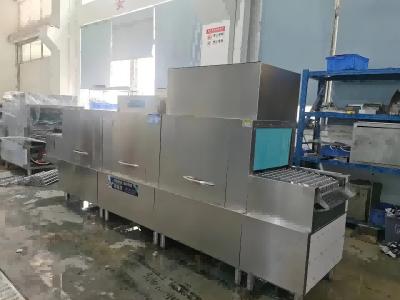 China Automatic Long Conveyor Type Commercial Dishwasher Machine ISO9001 for sale