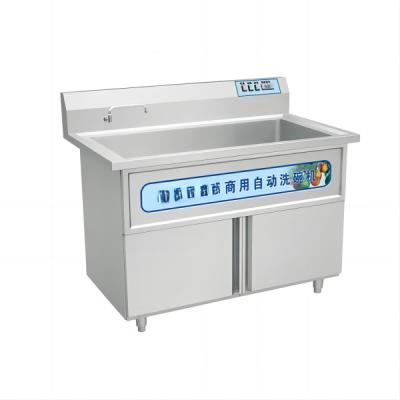 China Bubble Commercial Dishwasher Machine / Ultrasonic Dish Washing Machine 50Hz for sale