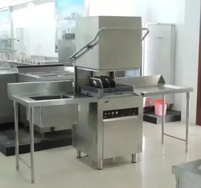 China HZ-60AS Kitchen Dish Washing Machine 380V Industrial Hood Type Dish Washer for sale