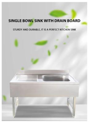 China OEM Stainless Steel Wash Sink For Kitchen Upstanding Waterproof for sale