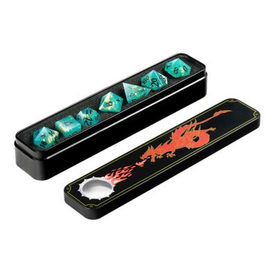 China Resin Unique RPG Dice Set Polyhedral Handcraft For Tabletop Gaming for sale