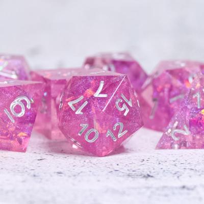 China Neat Sharp Edges Liquid Core Dice Resin Material For Tabletop Games for sale