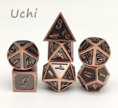 China High End Odorless Heavy Metal Dice Sets Nontoxic For Collection for sale
