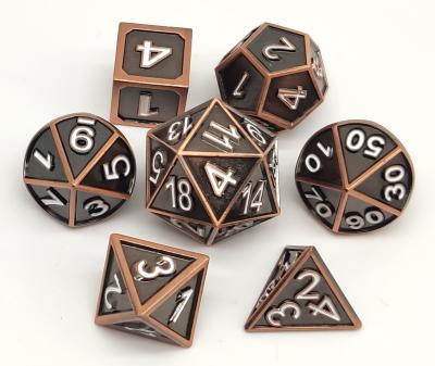 China Multipurpose Small Metal Dice , Odorless Mini Polyhedral Dice Set for sale