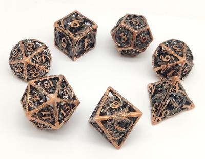 China Portable Odorless Small Dice Set , Zinc Alloy Tiny Polyhedral Dice for sale