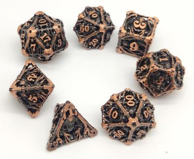 China Neat Sharp Edges Mini RPG Dice DND Hand Carved Durable For Savage World for sale