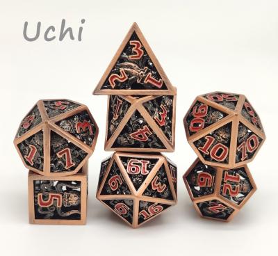 China Sturdy Nontoxic Resin Dice Set , Multipurpose Tiny Polyhedral Dice for sale