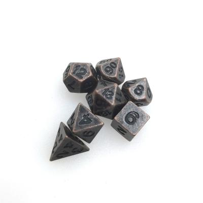 China Neat Sharp Nontoxic Sturdy Mini RPG Dice Practical Multipurpose Tiny Metal Dice for sale