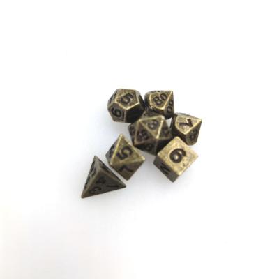 China Custom Colorful Plastic Mini Polyhedral Dice Set For Gifts And Collections for sale