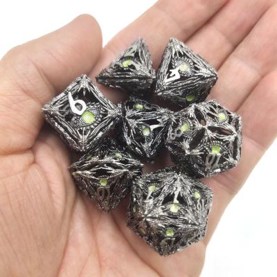 China Polyhedral Dice Edge Resin  Gemstone Translucent  Hand Carved Durable For Savage World for sale