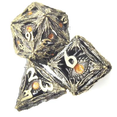 China Multipurpose Custom Resin Dice Durable DND Polyhedral Dice Set Made Dice Sets for sale