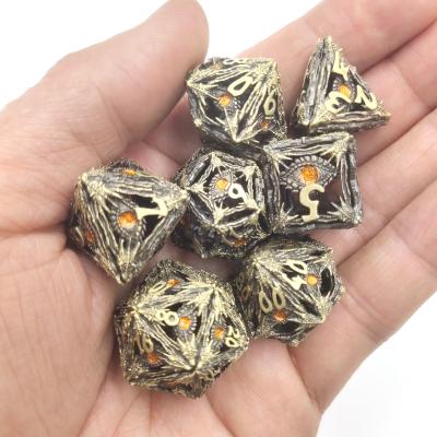China Wear Resistant Precision RPG Dice Sharp Resin Dice Dice Practical Polyhedral for sale