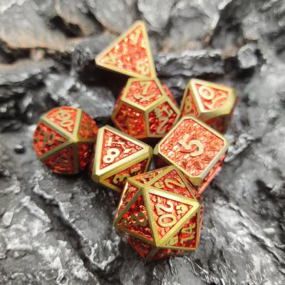 China Magic the gather Mini RPG Dice DND Luxury For Family Game Metal Polyhedral en venta
