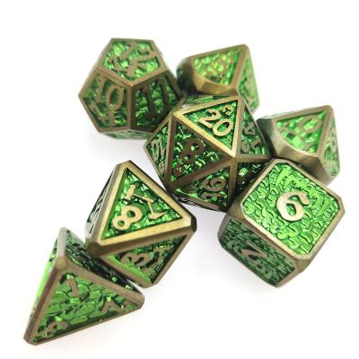China Lightweight Mini RPG Dice RPG Dice Set Dice Card DND Metal Polyhedral for sale