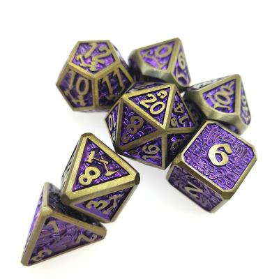 China Mini RPG Dice 7 Piece Tiny  Polyhedral Set magic the gather chip Dice Sets for sale
