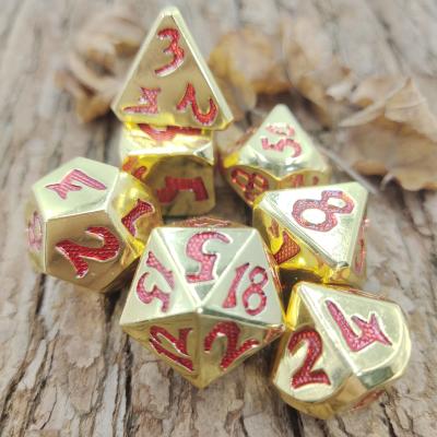 Chine Luxury Polyhedral Dice Set Of D4, D6, D8, D10, D12, D20 And D% For RPG Card Games à vendre