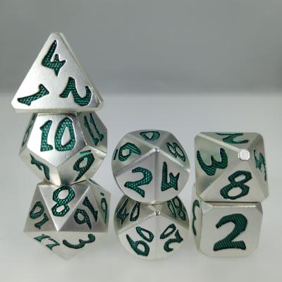 Chine Sharp Edge Resin Dice Set Polyhedral Dice Lightweight Sharp Edged Light Blue Material for rpg game à vendre