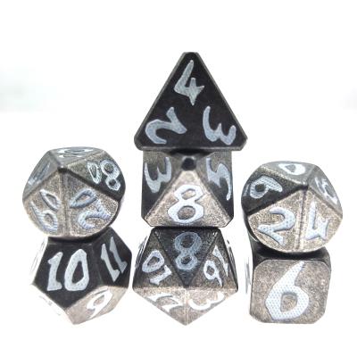 China Nontoxic Rpg Game Dice Set Polyhedral Practical Manual Grinding Tiny Dice for sale
