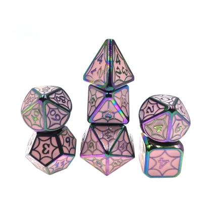 China OEM Metal Dice Sets Nontoxic Bulk RP Hand Polyhedron For Savage World for sale